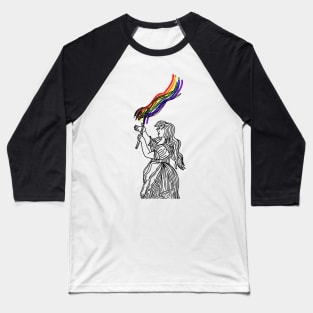 Rebel Girl Pride Baseball T-Shirt